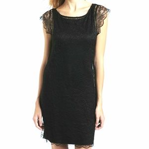 Black Lace Shift Dress